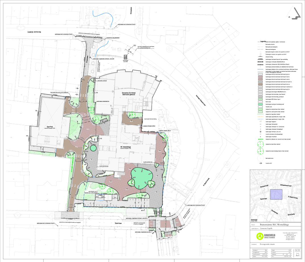 Afbeelding van het ontwerp van de buitenruimte bij het IKC in Wemeldinge