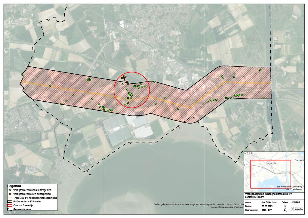 Kaart van het werkingsgebied
