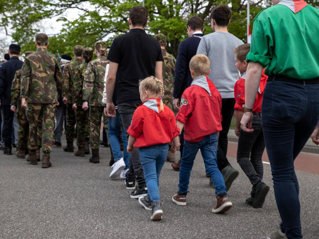 Defilé 4 mei herdenking