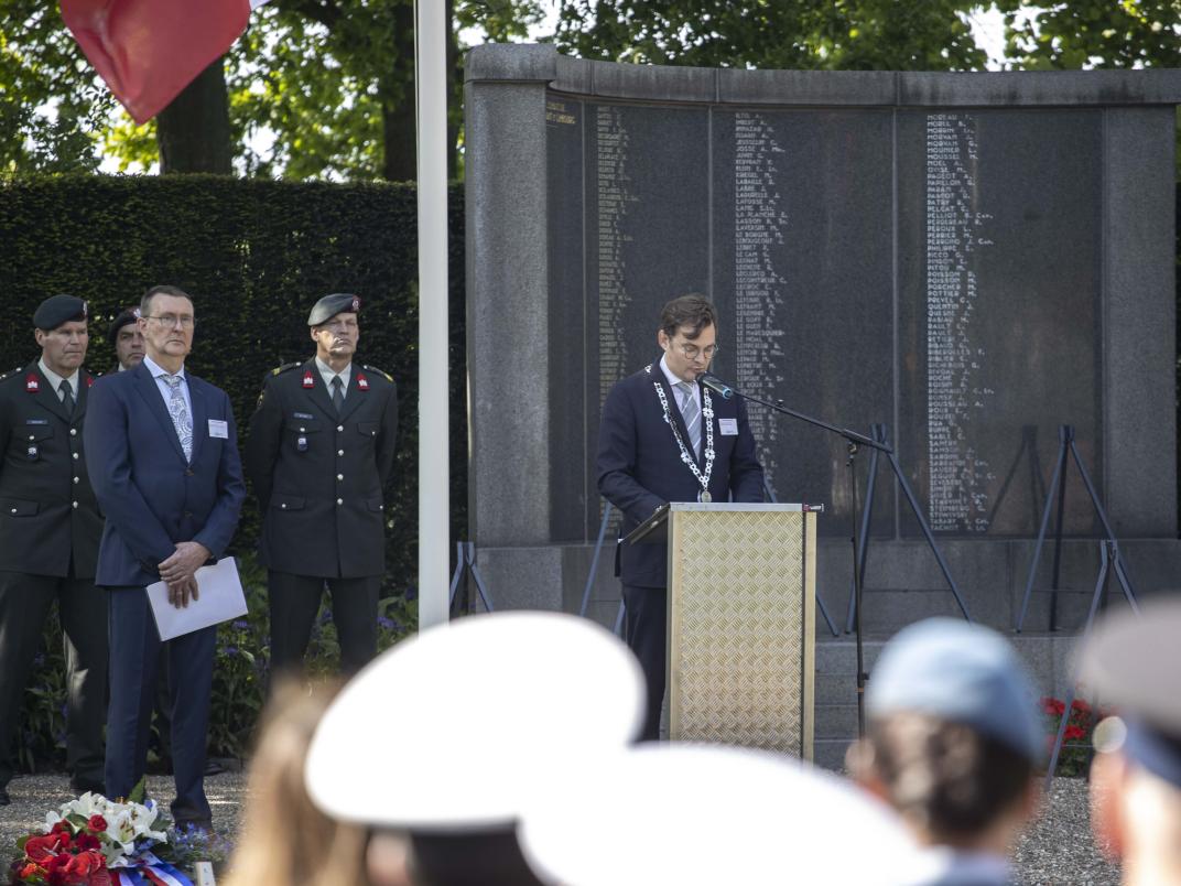 Franse Herdenking 2023 Toespraak burgemeester Constantijn Jansen op de Haar