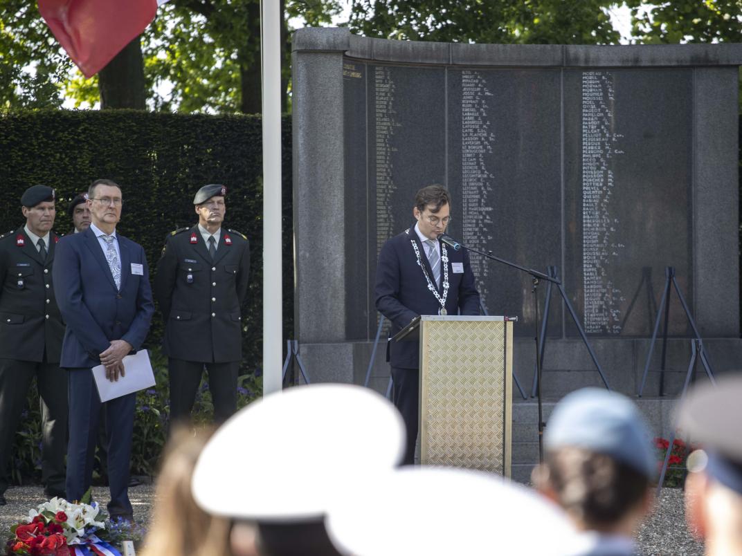 Franse Herdenking 2023 Toespraak burgemeester Constantijn Jansen op de Haar