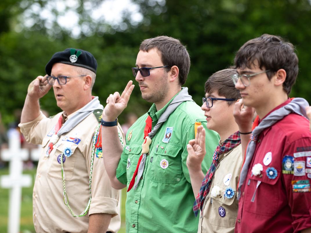 De scouts van Gemeente Kapelle