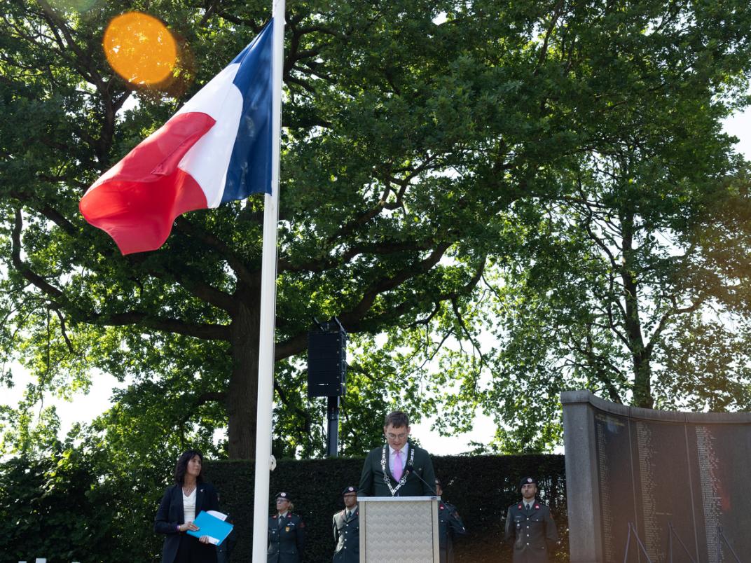 Toespraak burgemeester tijdens de Franse Herdenking
