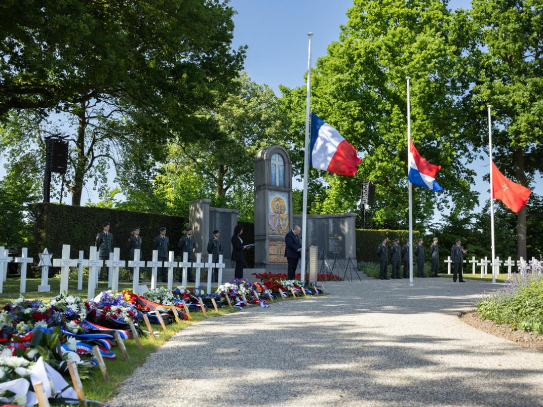 De Franse begraafplaats tijdens de Franse Herdenking