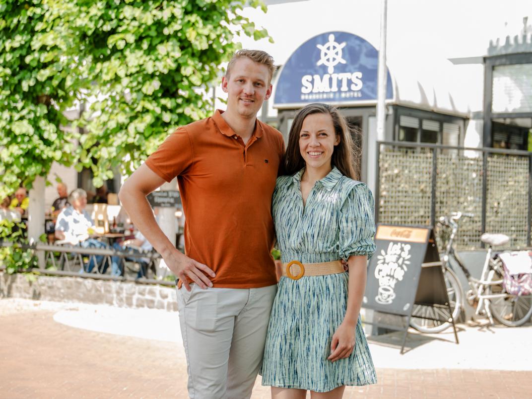 Erwin en Shea-Lynn voor Hotel Brasserie Smits