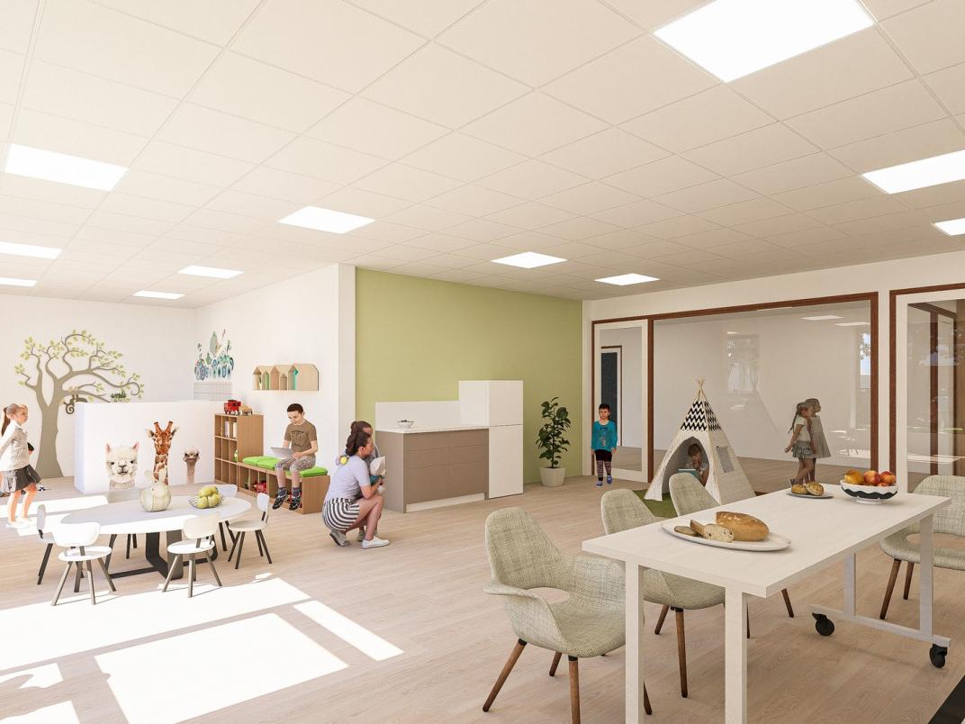 Impressie interieur IKC Wemeldinge 