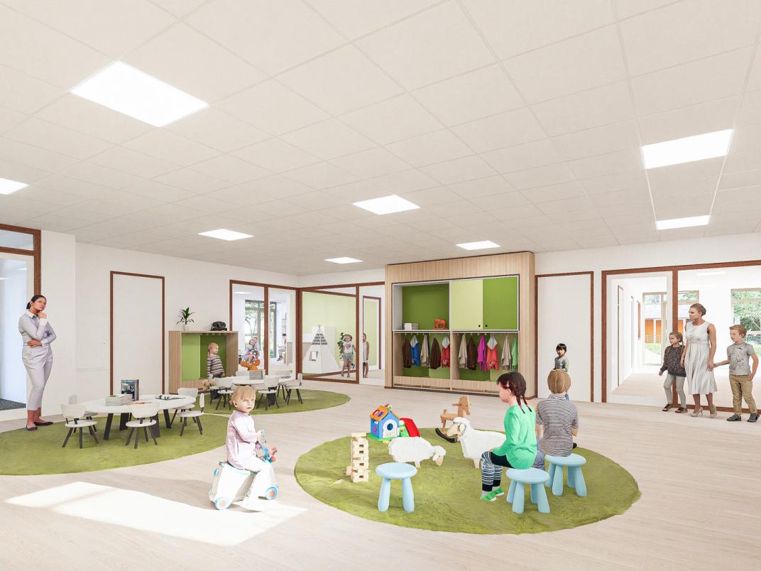 Impressie interieur IKC Wemeldinge 