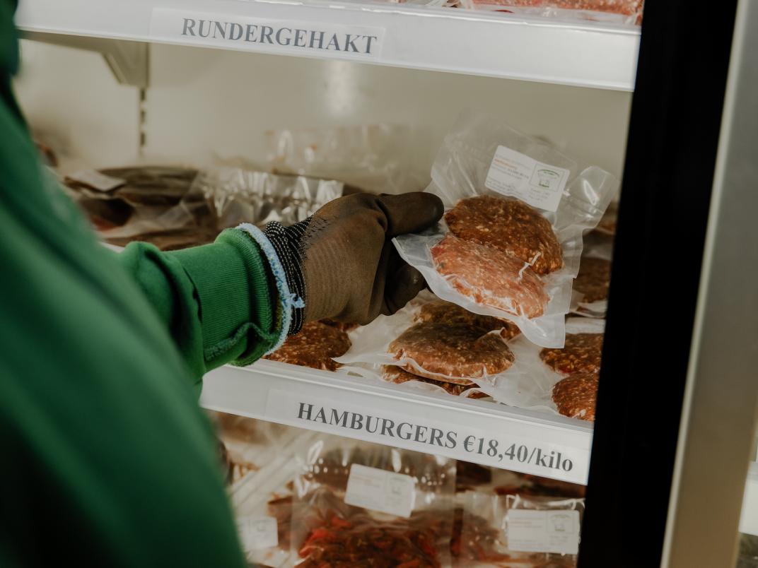 Vlees in winkel In 't Anker